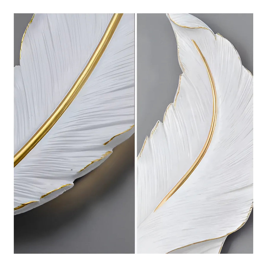 Kinkiet LED Pena 65 cm, zimne/ciepłe/neutralne światło, złoto-biały