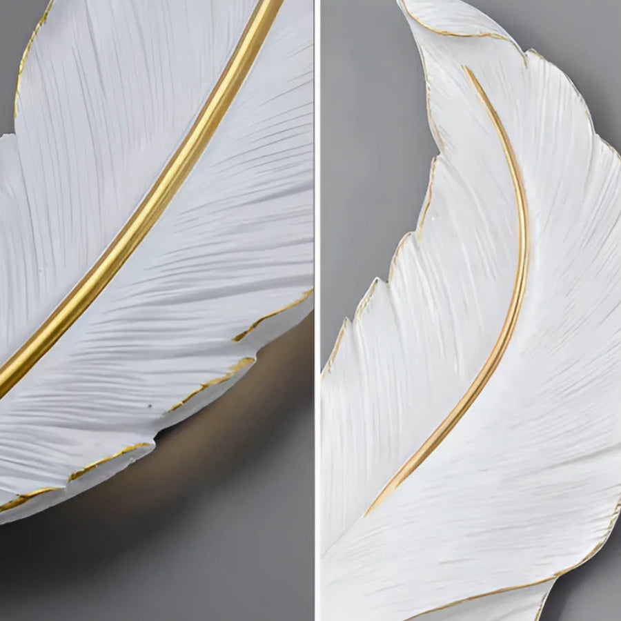 Lampa ścienna LED Pena 85CM biało-złota