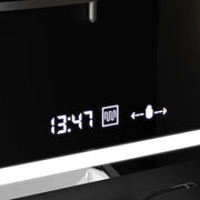 Owalne lusterko diody LED, 80x50 cm, Motionglow Marcello czujnik, system wyłączający, zegar