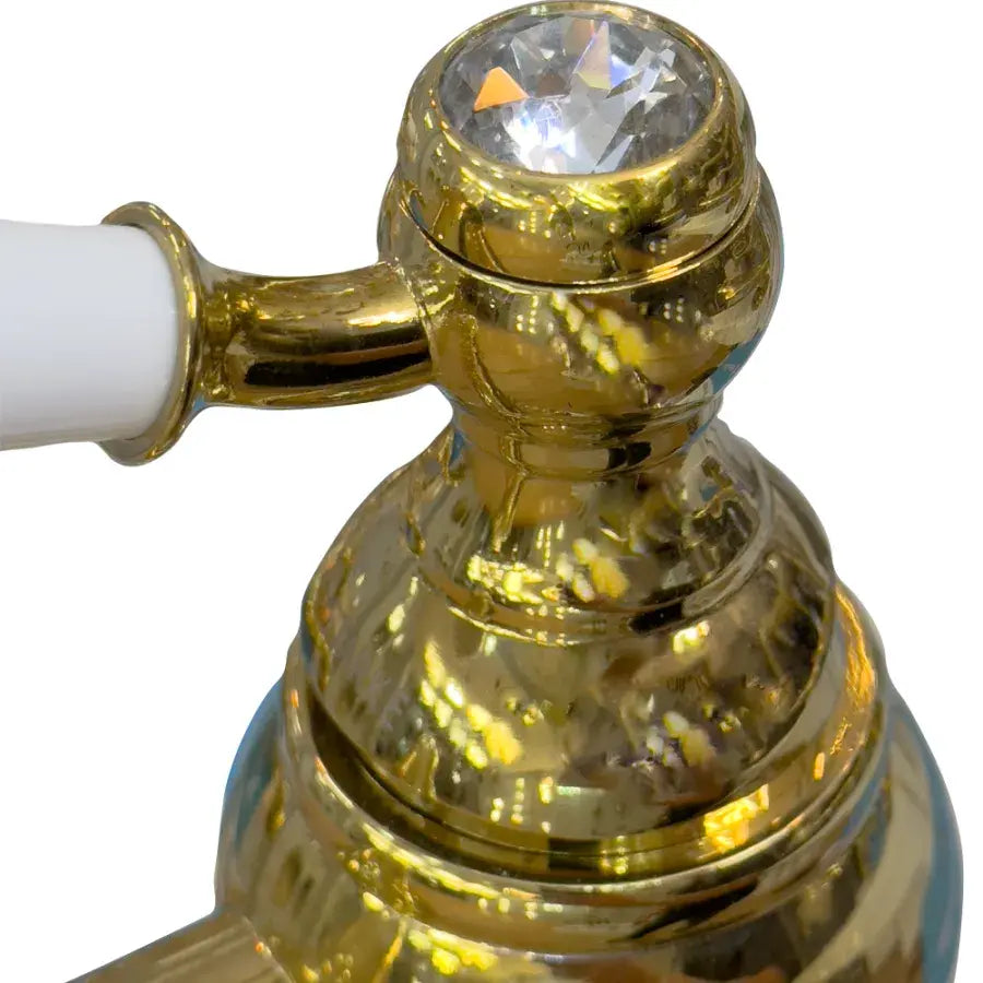 Bateria umywalkowa, sanitarna, mosiądz, złoto, WZY/321