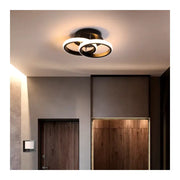 Żyrandol VERTEX Circula LED Overlapping Circles, 44 W, 2 okręgi, zimne/ciepłe/neutralne światło, czarny