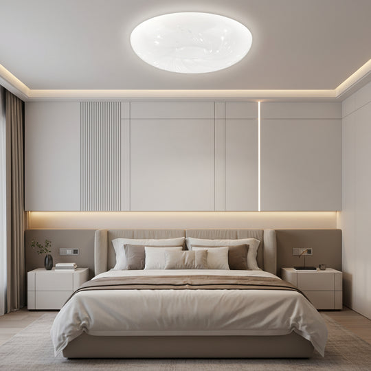 Lampa sufitowa LED 35 cm, 31W, 3000K / 4000K / 6000K, biała, metalowa i akrylowa Lampa sufitowa LED Domyślny tytuł Alessandro Design