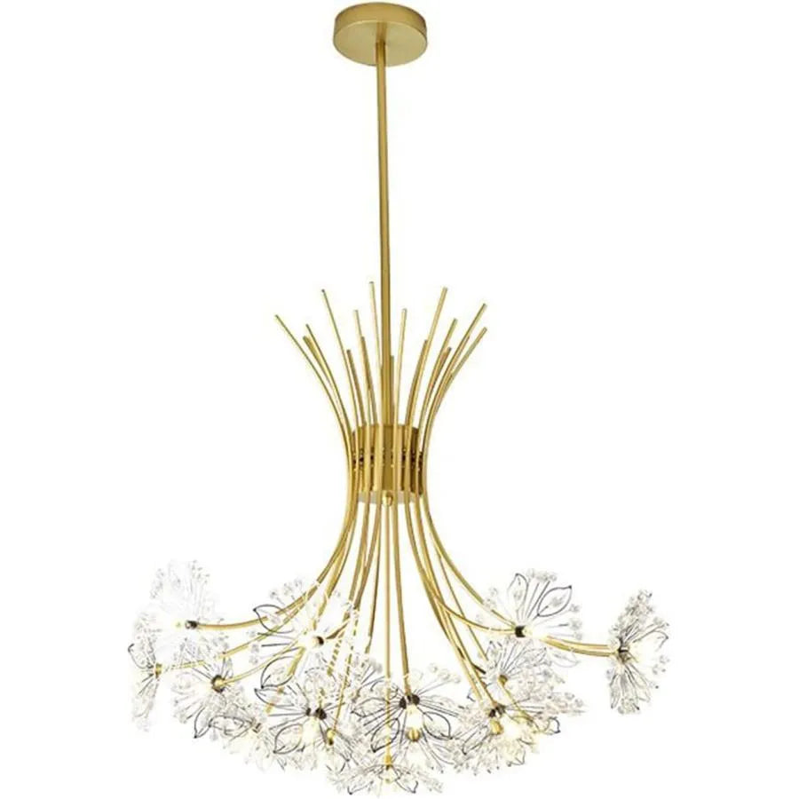 Chandelier Zethos Crystal 13xg4 złoto, średnica 49 cm