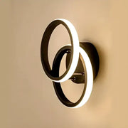 Żyrandol VERTEX Circula LED Overlapping Circles, 44 W, 2 okręgi, zimne/ciepłe/neutralne światło, czarny