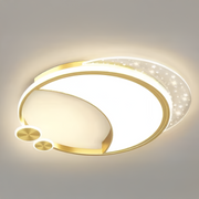 Żyrandol Marco LED z pilotem, 51 W, ściemnialny, złoty, metal, akryl i szkło, 3000 K/4000 K/6000 K