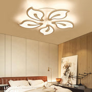Żyrandol LED z pilotem JASMINE 73W, 5-płatkowy, światło zimne/ciepłe/neutralne, ściemnialny, biały