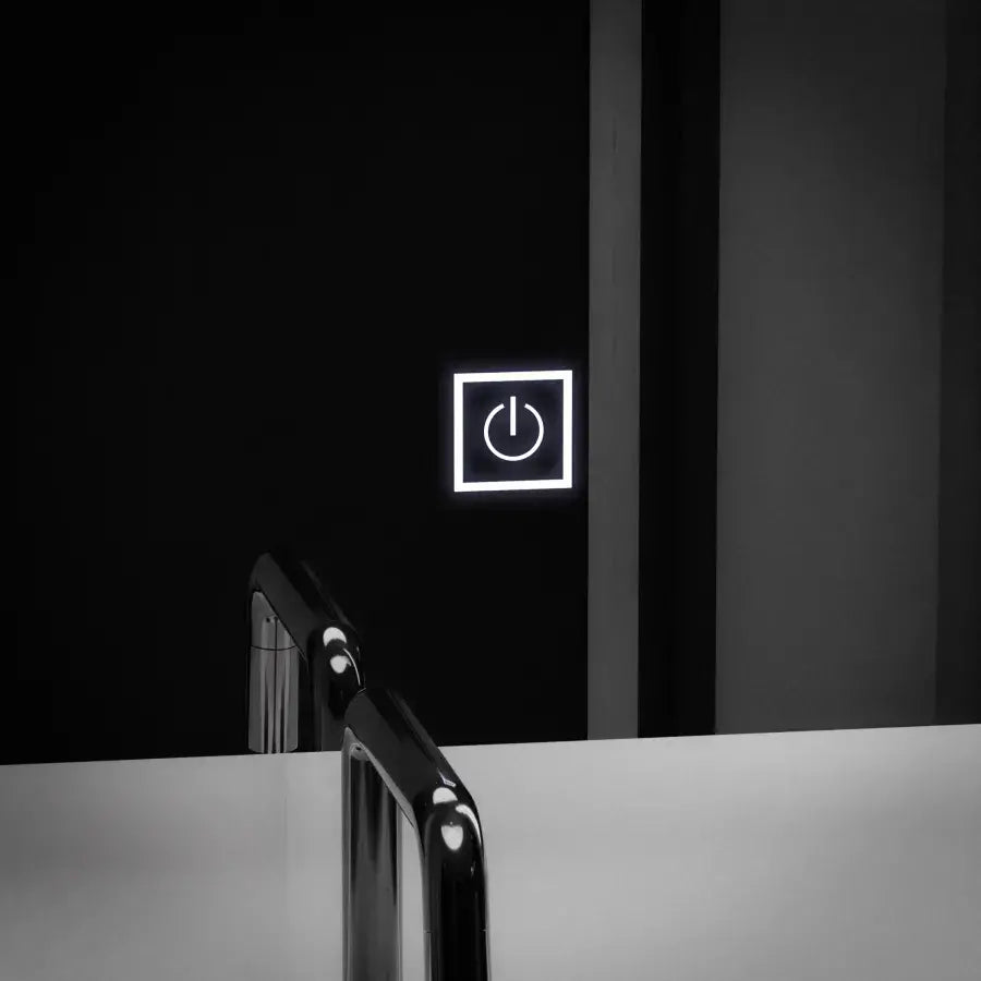 Prostokątne lustro LED, 60x80cm, getame touch