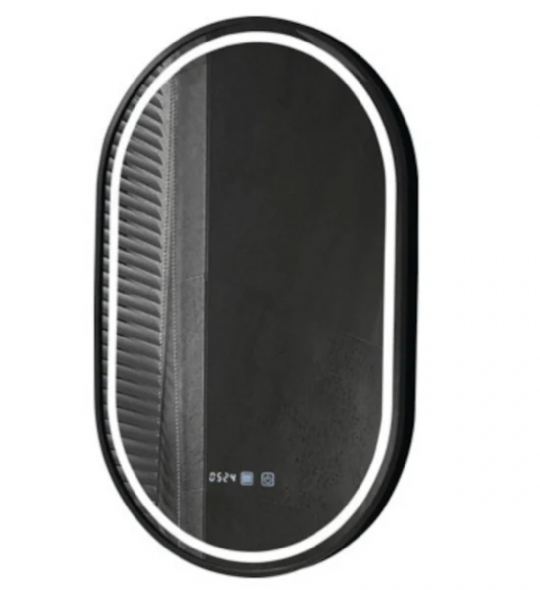 Owalne LED lustra 50x80cm Alessia Motionglow Marcello Dimable Clock System rozpraszania zegara