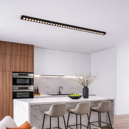Projektor liniowy LED z siatką 48 W, światło neutralne 4000 K, 45 źródeł, lampy sufitowe LED o długości 1,2 metra Domyślny tytuł Alessandro Design
