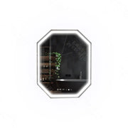 Polygon LED lusterka, 60x80 cm, Ralya czujnik Motionglow Marcello, System wyłączający, zegar i termometr, Daimable