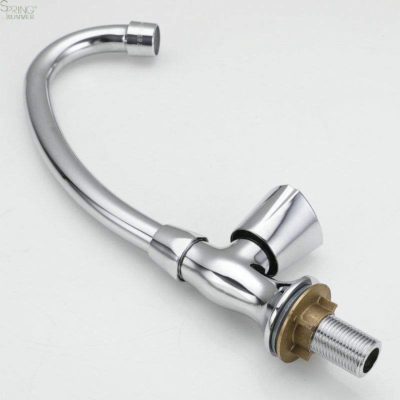 Mieszacz zimnej wody z obrotową wylewką, chrom, AR003