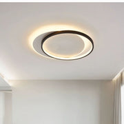 LED żyrandol z pilotem Chiara Geometria, 120 W, 3 kółka, zimno/gorące/neutralne światło, niestabilne, czarne