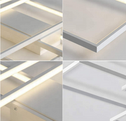 Żyrandol LED z pilotem LANDYN 71W, światło zimne/ciepłe/neutralne, ściemnialny, biały