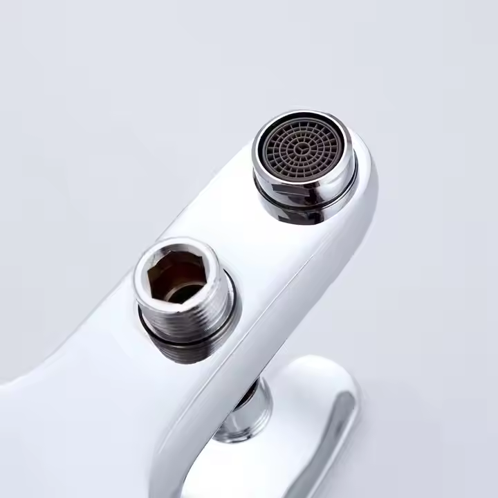 Bateria wannowa, słuchawka prysznicowa i wąż w zestawie, stop, głowica ceramiczna, chrom, CD001