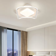 LED żyrandol z nowoczesnym pilotem 106W, 2 kwadraty, zimno/gorące/neutralne światło, niestabilne, białe