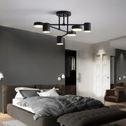 Żyrandol LED 72W Galios Czarny