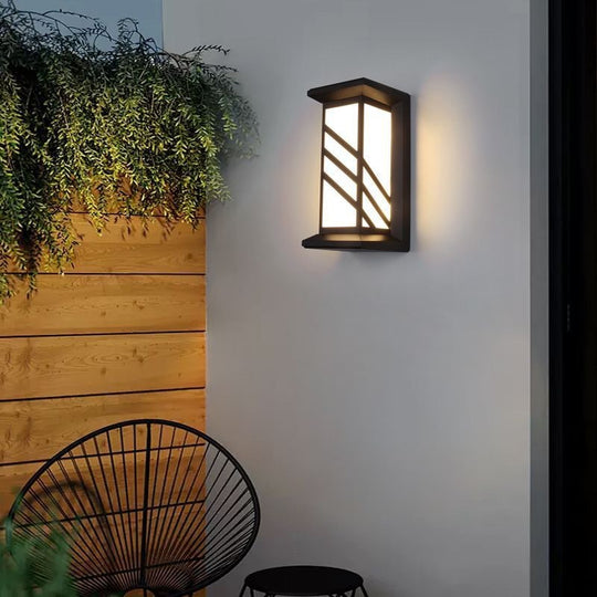 Kinkiet zewnętrzny LED AX140BK 20W Biały Czarny Kinkiety zewnętrzne Nazwa domyślna Alessandro Design