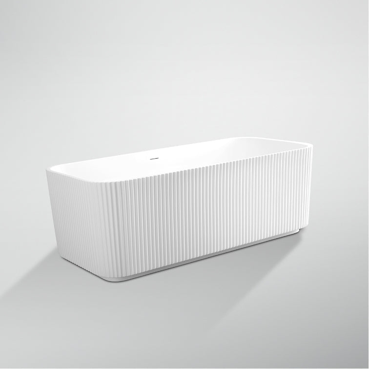 Wanna wolnostojąca, owalna, akrylowa, biała, 150×72×56 cm