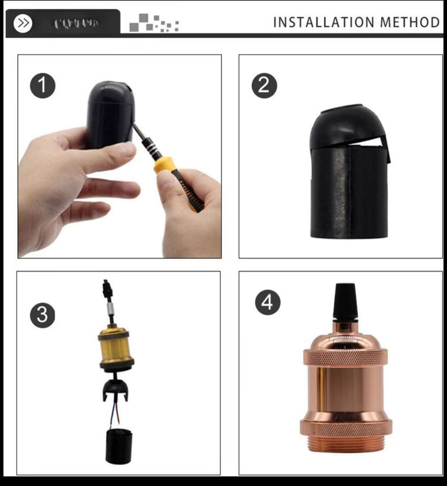 Antyczny żyrandol, 1*E27, metal, brąz