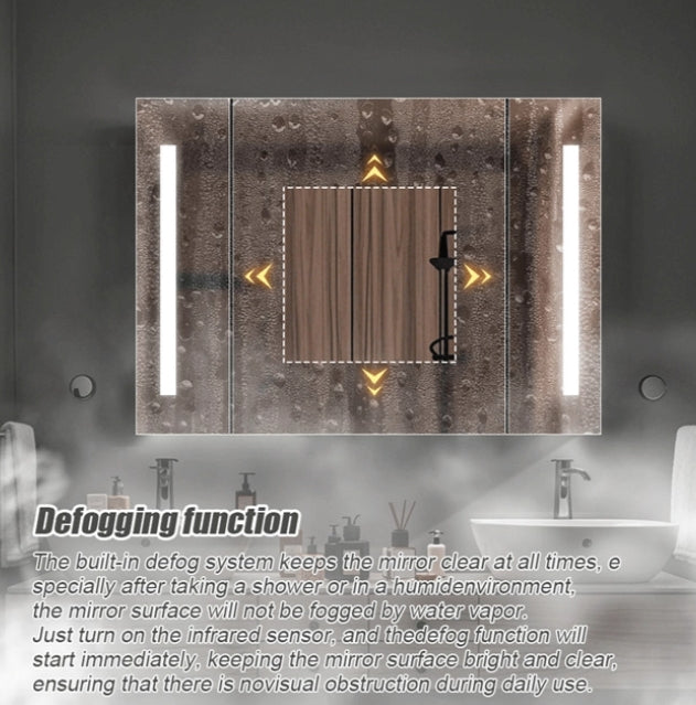 Theresa Szafa Z Lustrem LED DBP125 100x70 Szara