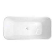 Wanna wolnostojąca, owalna, akrylowa, biała, 150×72×56 cm