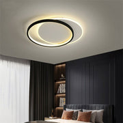 LED żyrandol z pilotem Chiara Geometria, 120 W, 3 kółka, zimno/gorące/neutralne światło, niestabilne, czarne