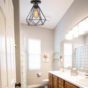 Żyrandol z abażurem, GRACIE, diamentowy, 1XE27, czarny