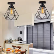 Żyrandol z abażurem, GRACIE, diamentowy, 1XE27, czarny