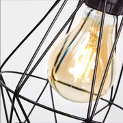 Żyrandol z abażurem, GRACIE, diamentowy, 1XE27, czarny