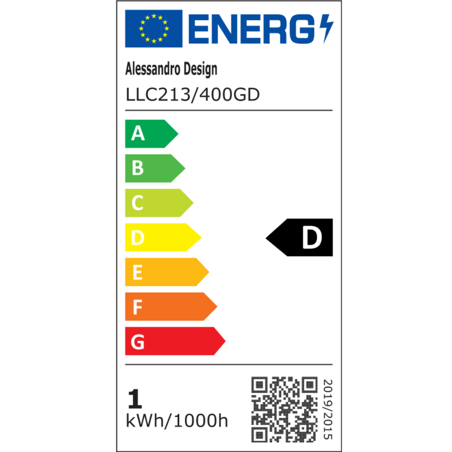 Kryształowy żyrandol LED LLC213/400GD okrągły, 22W, światło zimne/ciepłe/neutralne, kryształ, złoty