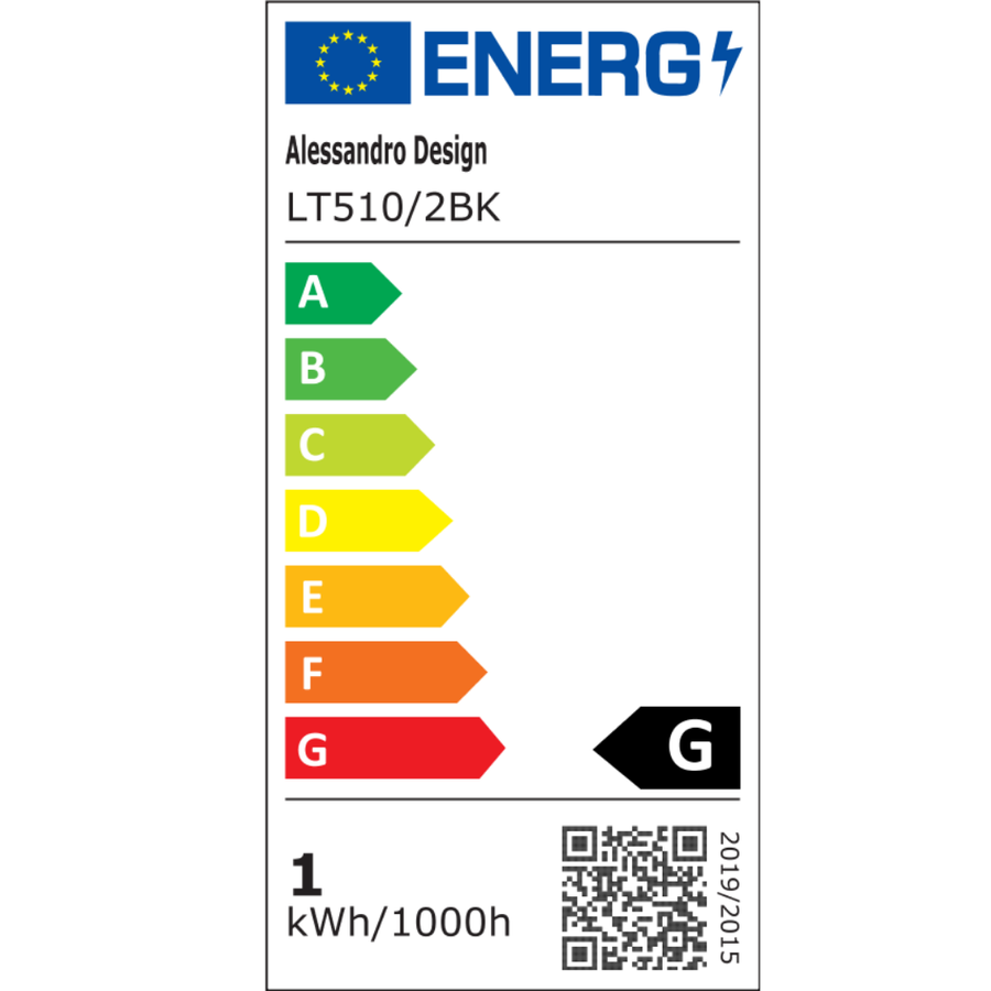 Żyrandol LED z pilotem ELISABETH 71W, 2 okręgi, światło zimne/ciepłe/neutralne, ściemnialny, czarny