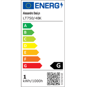 Żyrandol LED z pilotem 98W, 4 elementy, światło zimne/ciepłe/neutralne, możliwość przyciemniania, czarny