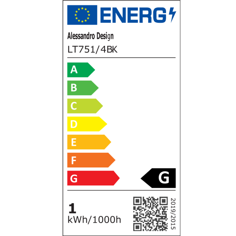 Żyrandol LED z pilotem, zwieszany 98W, 4 elementy, światło zimne/ciepłe/neutralne, możliwość przyciemniania, regulowana wysokość, czarny
