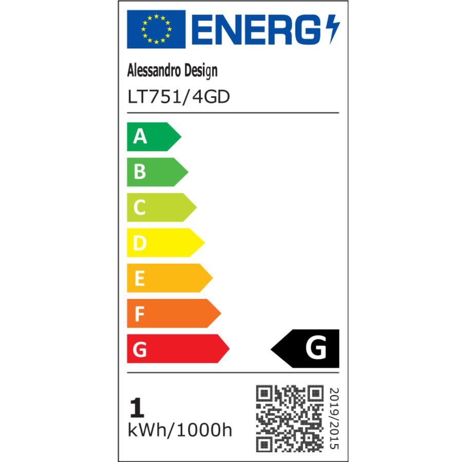 Żyrandol LED z pilotem, zwieszany 98W, 4 elementy, światło zimne/ciepłe/neutralne, możliwość przyciemniania, regulowana wysokość, złoty