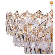 Żyrandol kryształowy WINDSOR Nobile 5xE14, średnica 40 cm, błyszczące złoto, regulowana wysokość