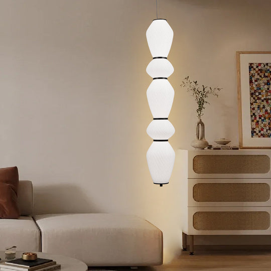 Zawieszany żyrandol LED z pilotem 77W, LM510/5BK, regulowana wysokość, ciepłe/zimne/neutralne światło 3000K/4000K/6000K, biały, metalowe żyrandole LED z pilotem Domyślny tytuł Alessandro Design