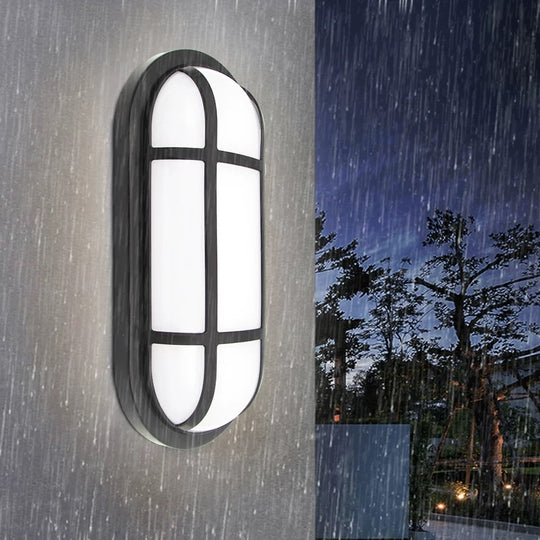 Kinkiet zewnętrzny LED AX321/218BK, IP65, biały i czarny Kinkiety zewnętrzne Nazwa domyślna Alessandro Design