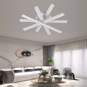 Żyrandol LED z pilotem, 67 W, światło zimne/ciepłe/neutralne, ściemnialny, biały