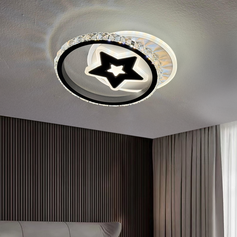 Hadley LED Kinkiet 24W Czarny Biały