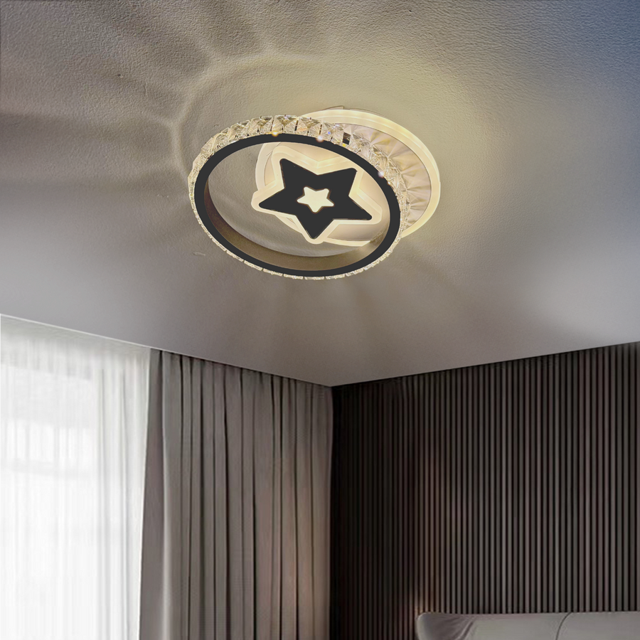 Hadley LED Kinkiet 24W Czarny Biały