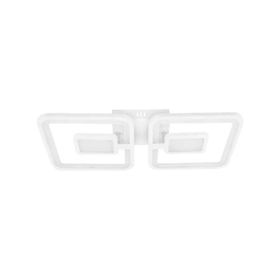 LED żyrandol z zdalnym sterowaniem Felix 57W, 2 kwadraty, zimno/gorące/neutralne światło, niestabilne, białe