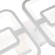LED żyrandol z zdalnym sterowaniem Felix 57W, 2 kwadraty, zimno/gorące/neutralne światło, niestabilne, białe