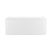 Wanna wolnostojąca, owalna, akrylowa, biała, 150×72×56 cm