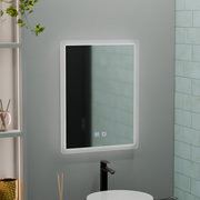 Lustro Alecsidra Touch LED z systemem przeciwmgielnym 45X60cm