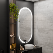 LUD LED Oval 50x100cm Velara Touch System Darkable Dismanting