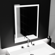 Lustro prostokątne LED, 60x80cm, RAMA Basic Touch