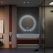 Prostokątne lustro LED 70 cm Orhina Touch System Wyłączanie