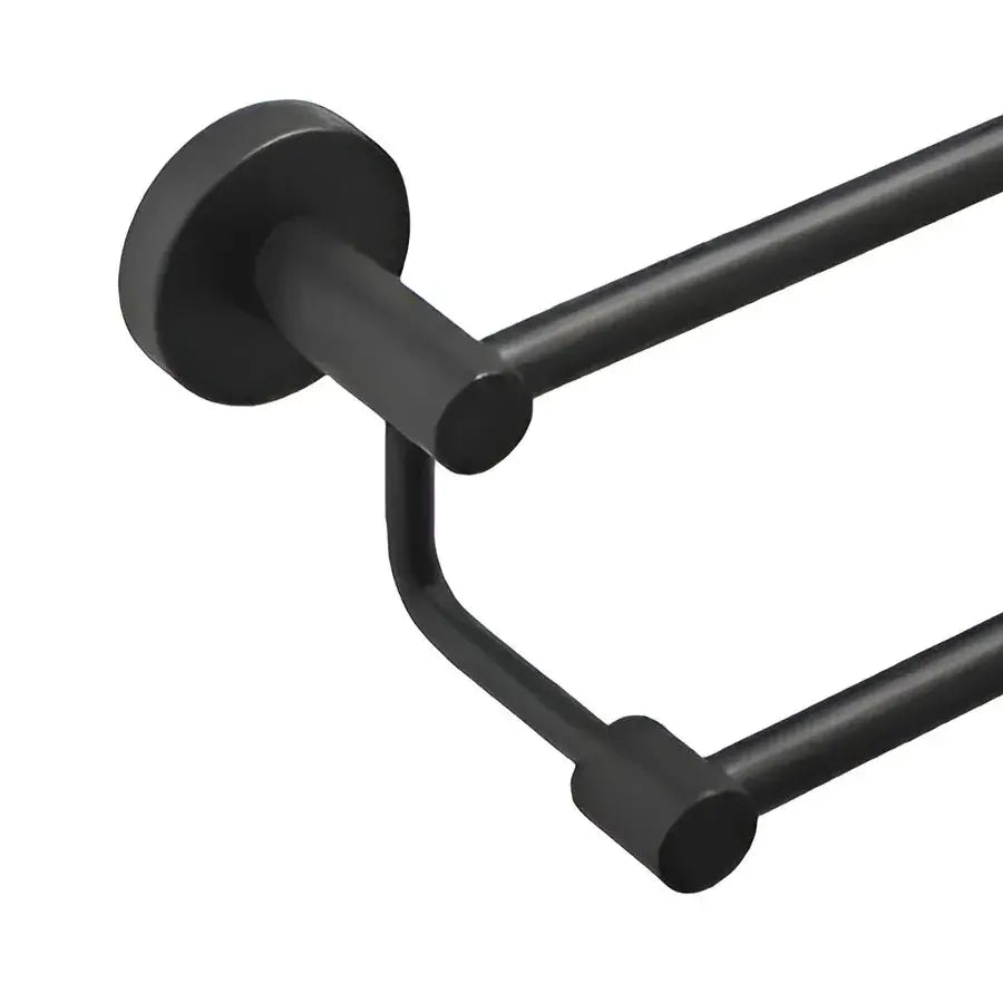 Podwójny wieszak na ręczniki czarny GJ/203B