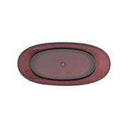 Wanna wolnostojąca, owalna, bordowa, żywica, 170x78x67cm