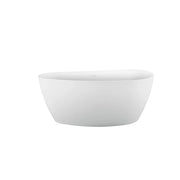 Wanna wolnostojąca, półowalna, akrylowa, biała, 150×72×60 cm